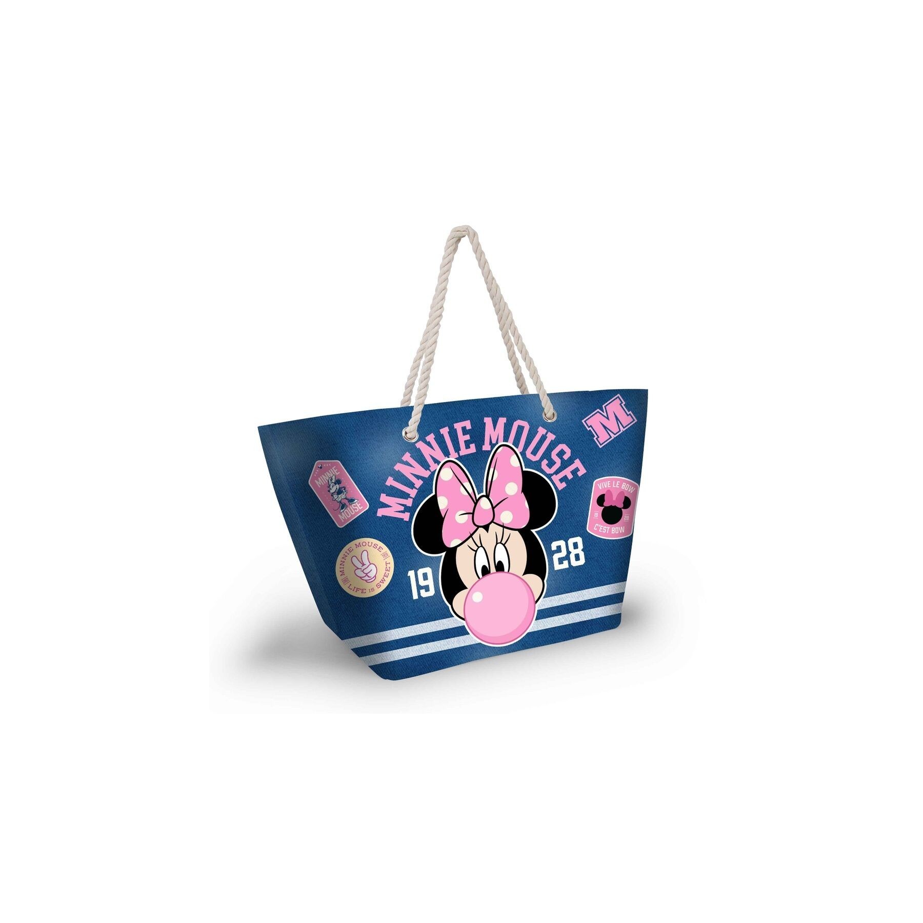 Bolsa Playa Varsity Minnie Disney