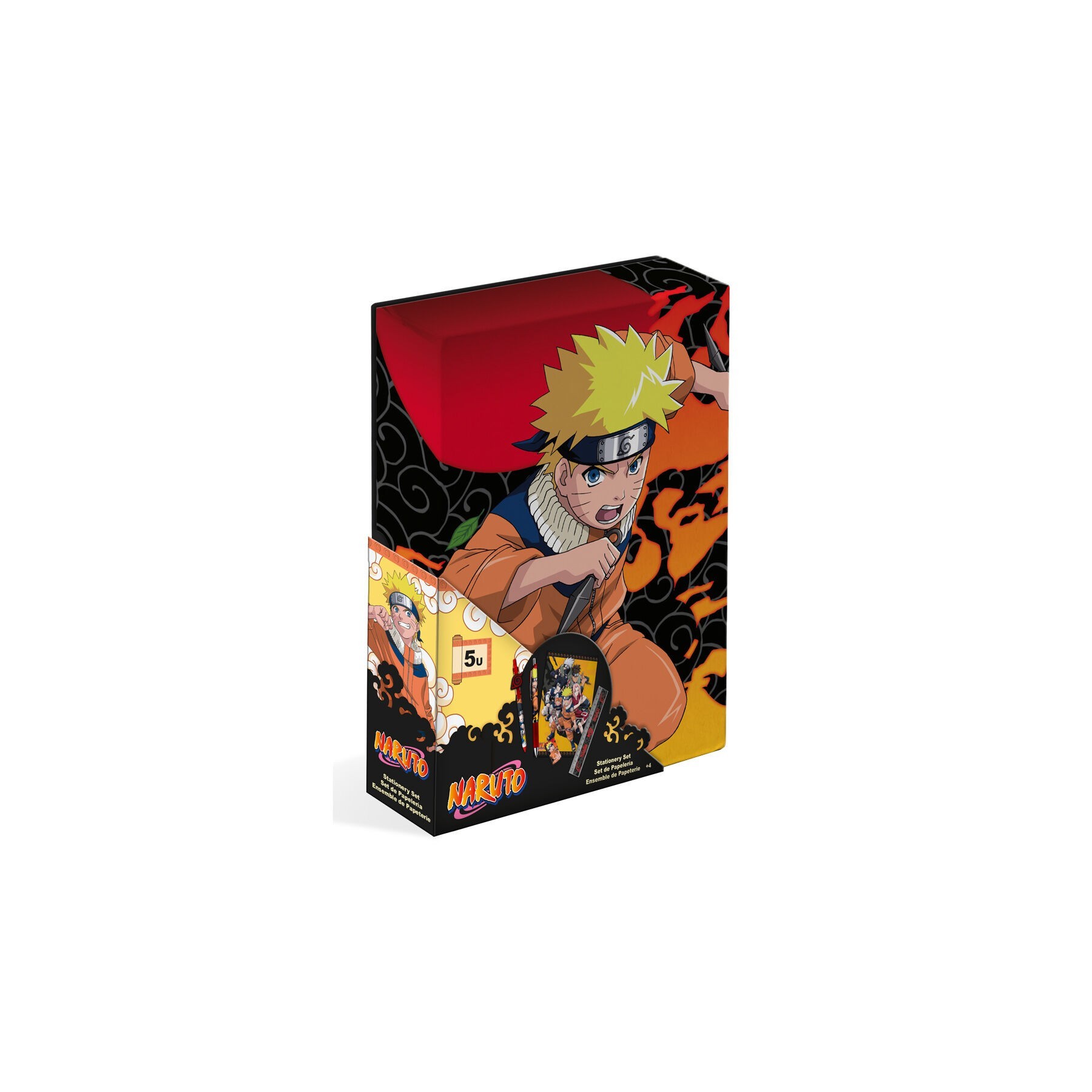 Set Papeleria Naruto Shippuden 5Pzs