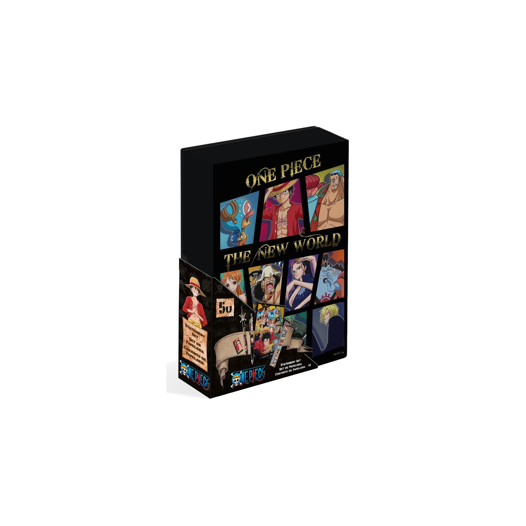 Estuche Papeleria One Piece 5Pzs