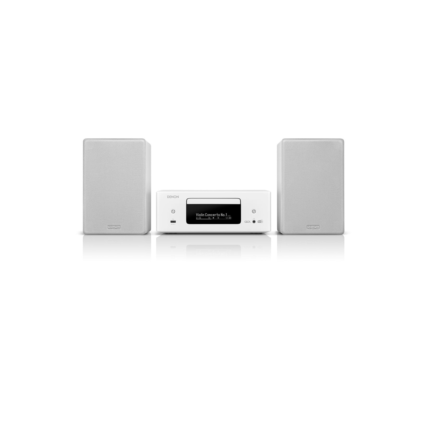 Denon Ceol N12Dab White / Minicadena 2X65W Con Altavoces