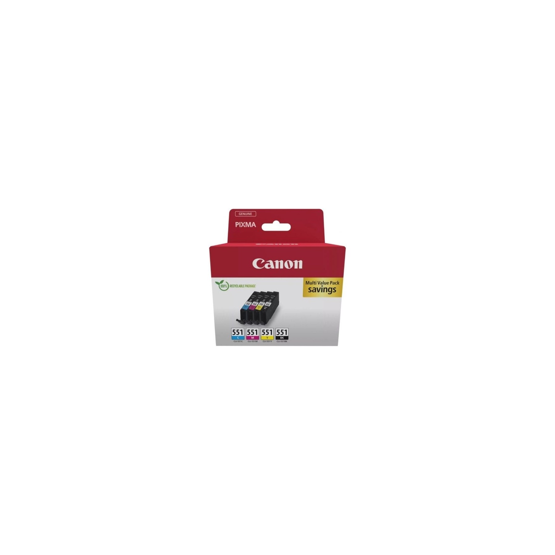 Cartucho De Tinta Original Canon Cli-551 Multipack/ Cian/ Ma