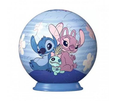 Disney 3D Puzzleball: Stitch & Angel 55 Pezzi