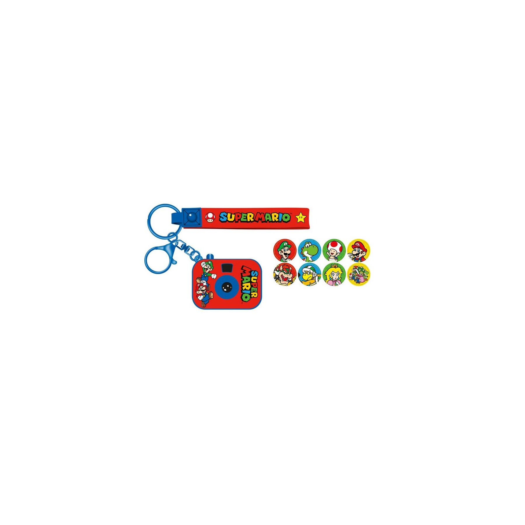 Llavero Proyector + 8 imagenes Super Mario Bros