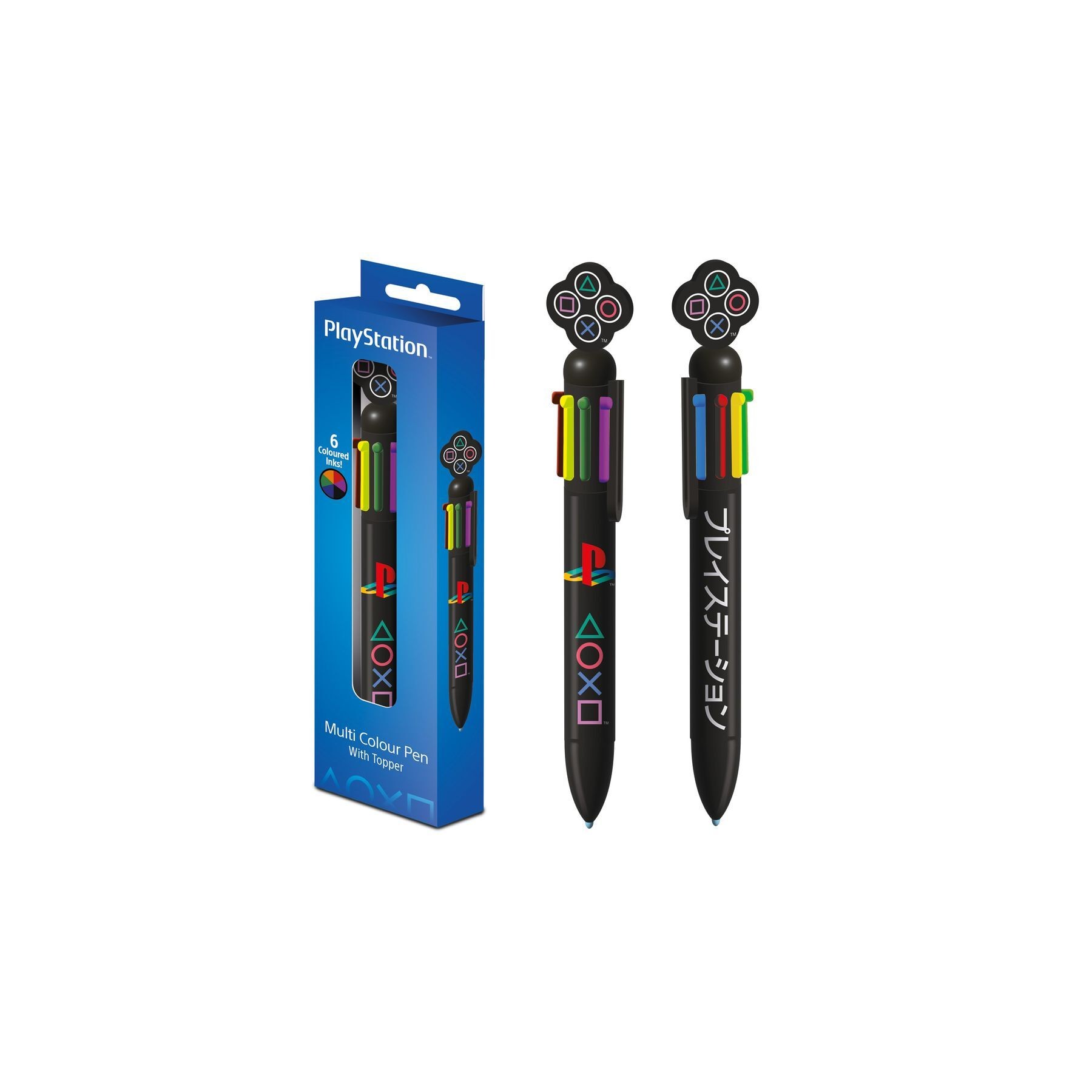 Set 2 boligrafos multicolor PlayStation