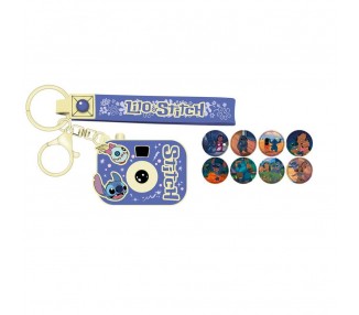 Llavero Proyector + 8 imagenes Stitch Disney