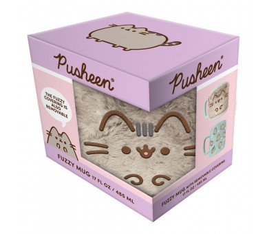 Taza funda de peluche Pusheen 440ml