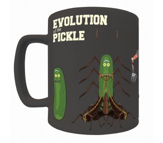 Taza funda de peluche Pickle Rick and Morty 440ml