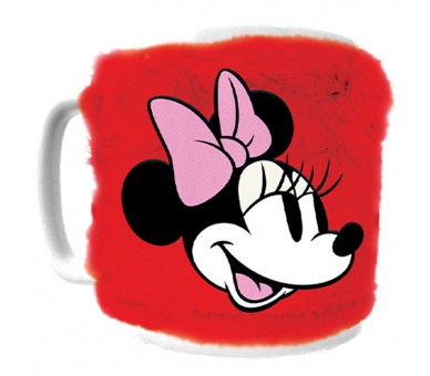 Taza funda de peluche Minnie Disney 440ml