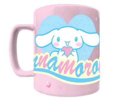 Taza funda de peluche Cinnamoroll Hello Kitty 440ml