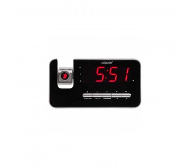 Reloj Digital Denver Crp-618  Negro, Plata Radio