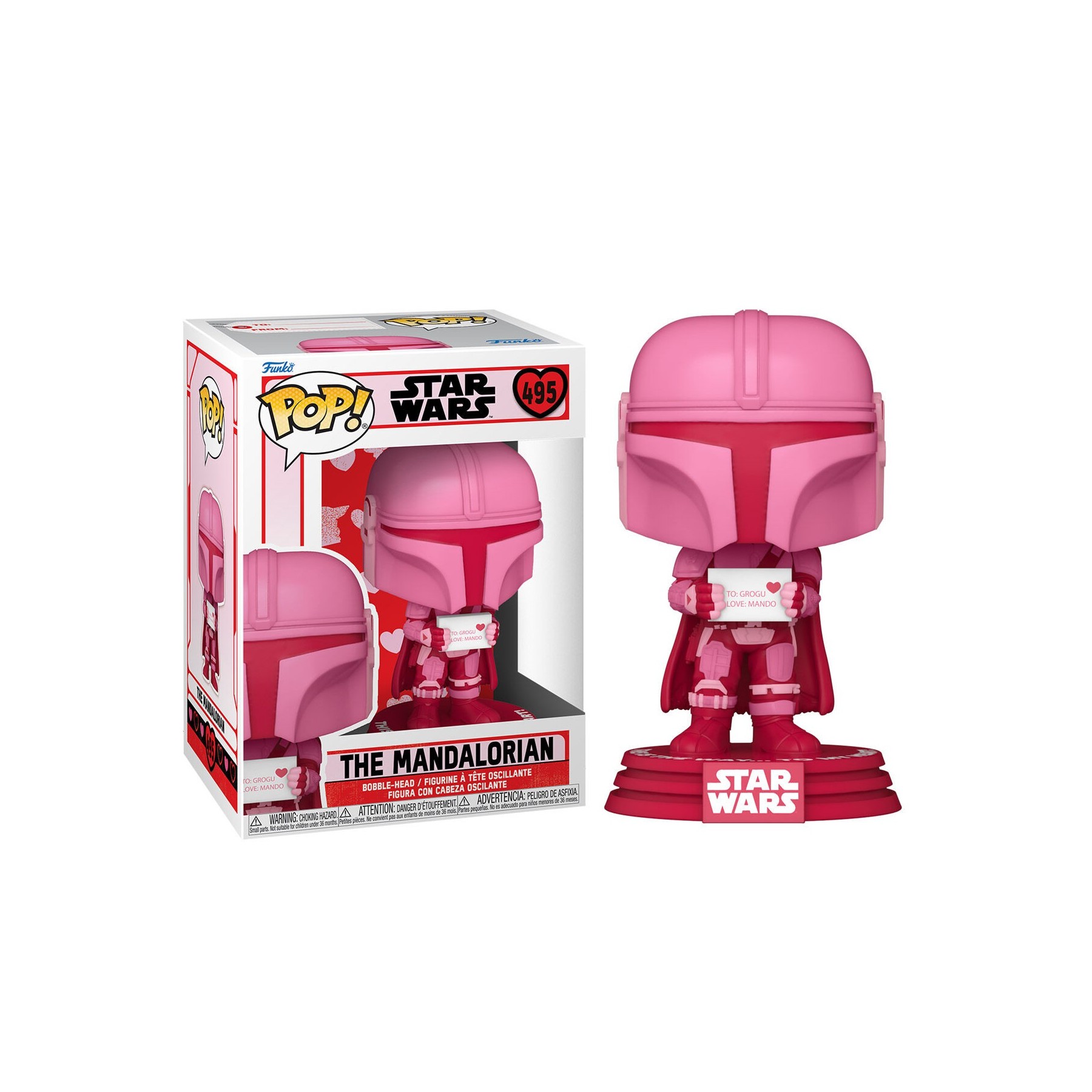 Figura Pop Star Wars Valentines Mandalorian