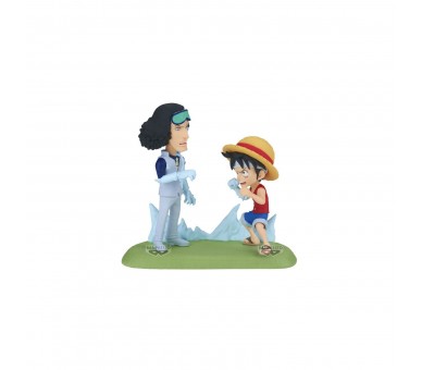Figura Monkey D. Luffy Vs Kuzan World Collectable Figure Log