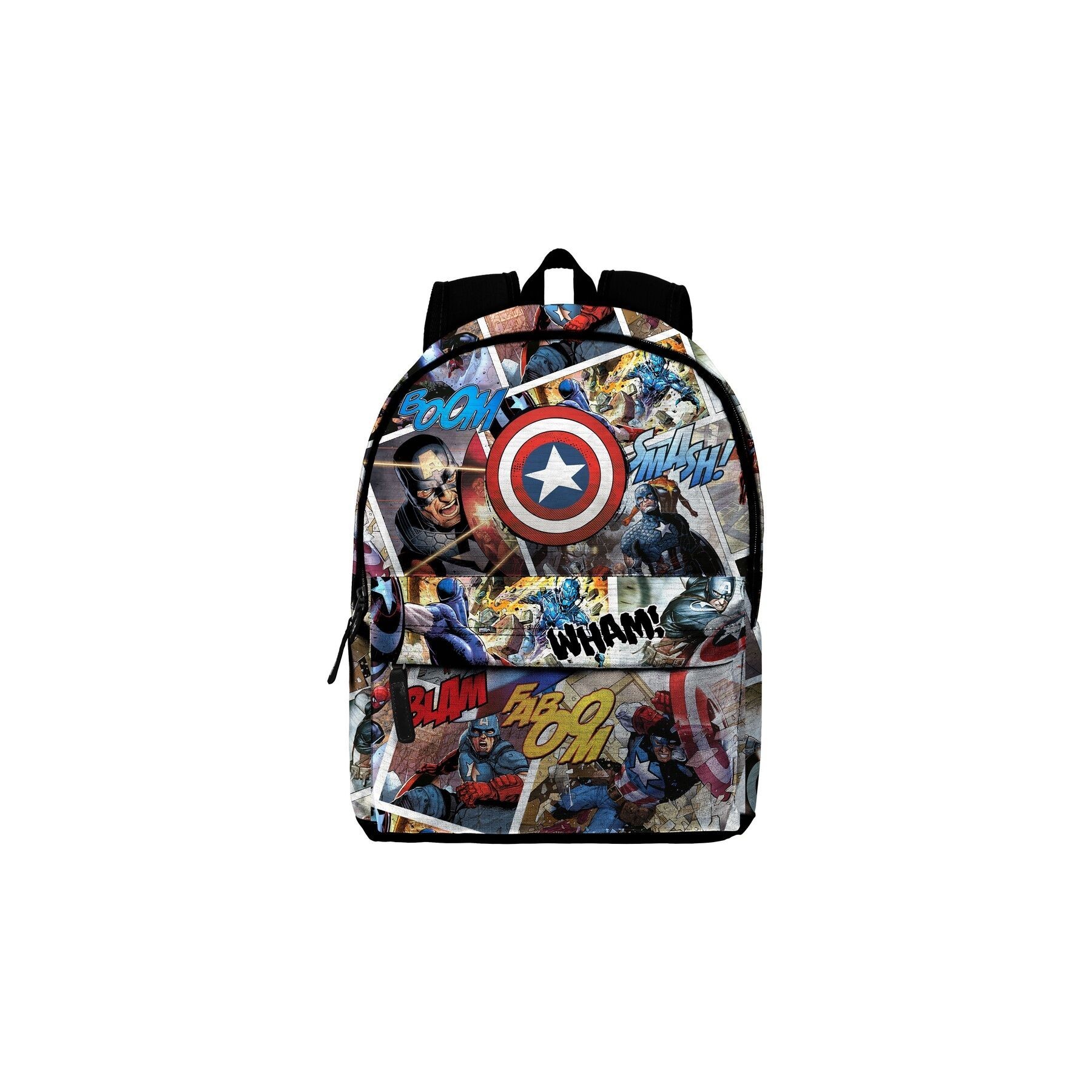 Mochila Comic Capitan America Marvel 44Cm Adaptable