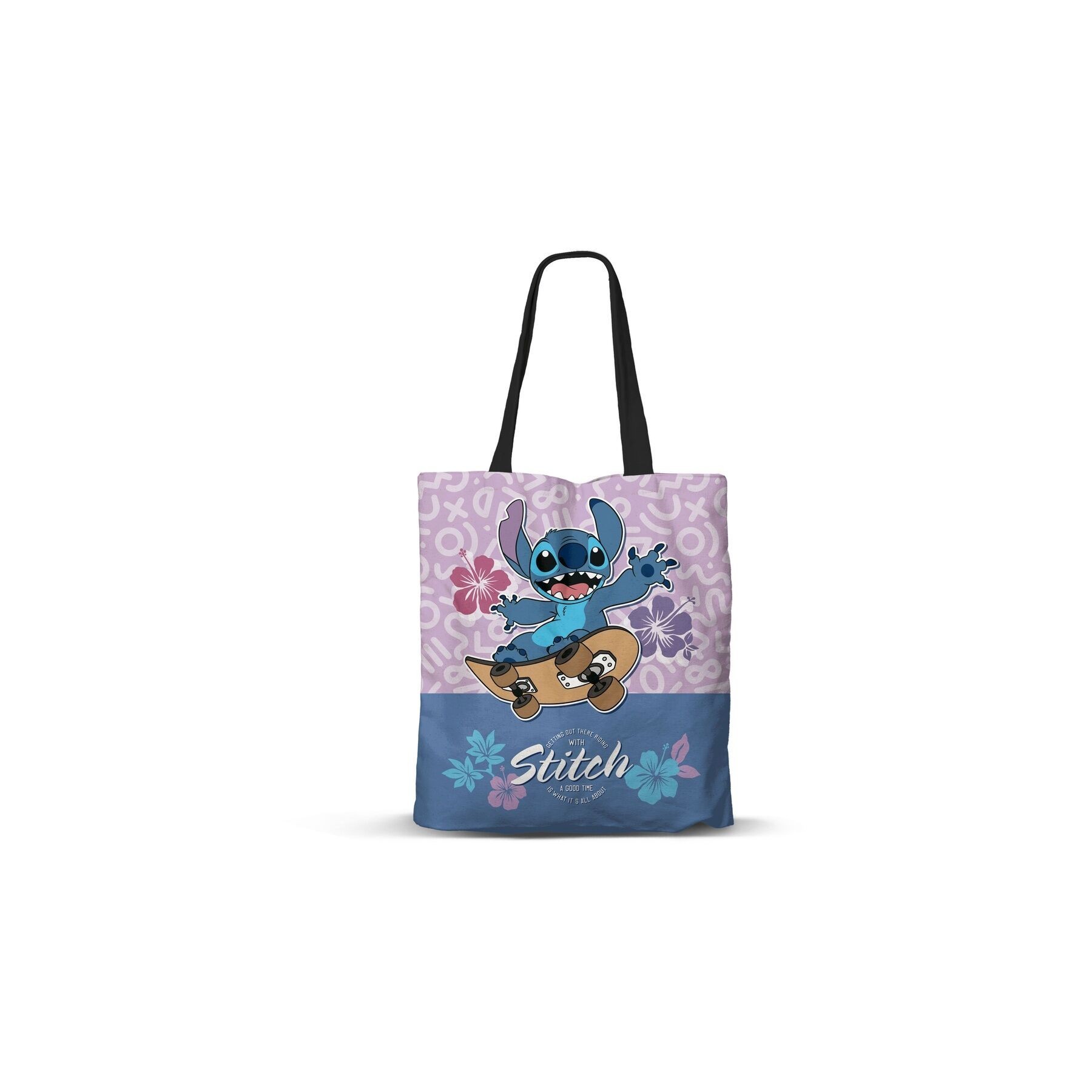 Bolsa Shopping Skate Stitch Disney 40Cm