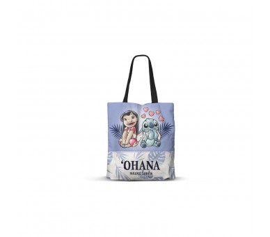 Bolsa Shopping Couple Stitch Disney 40Cm