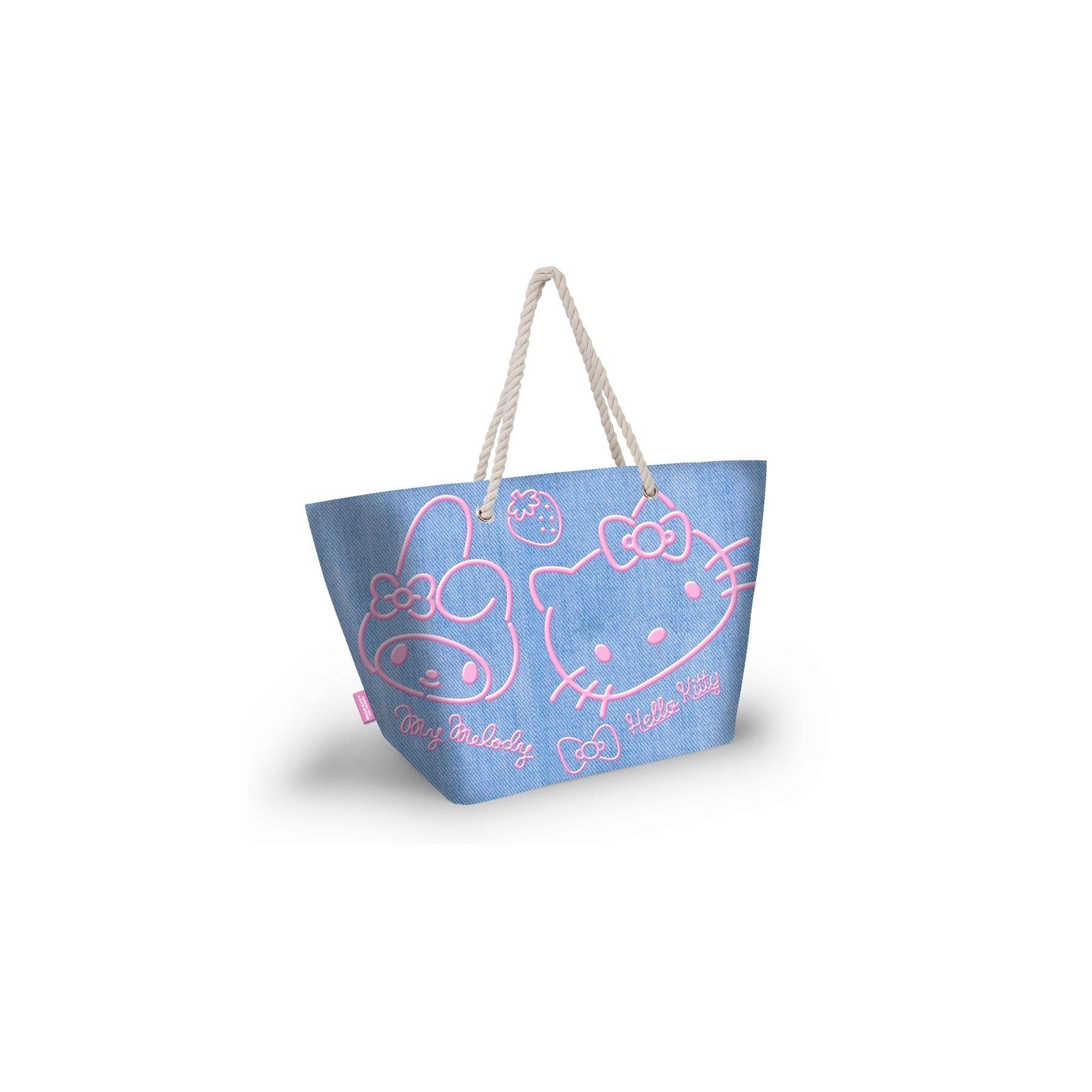 Bolsa Playa Denim Hello Kitty