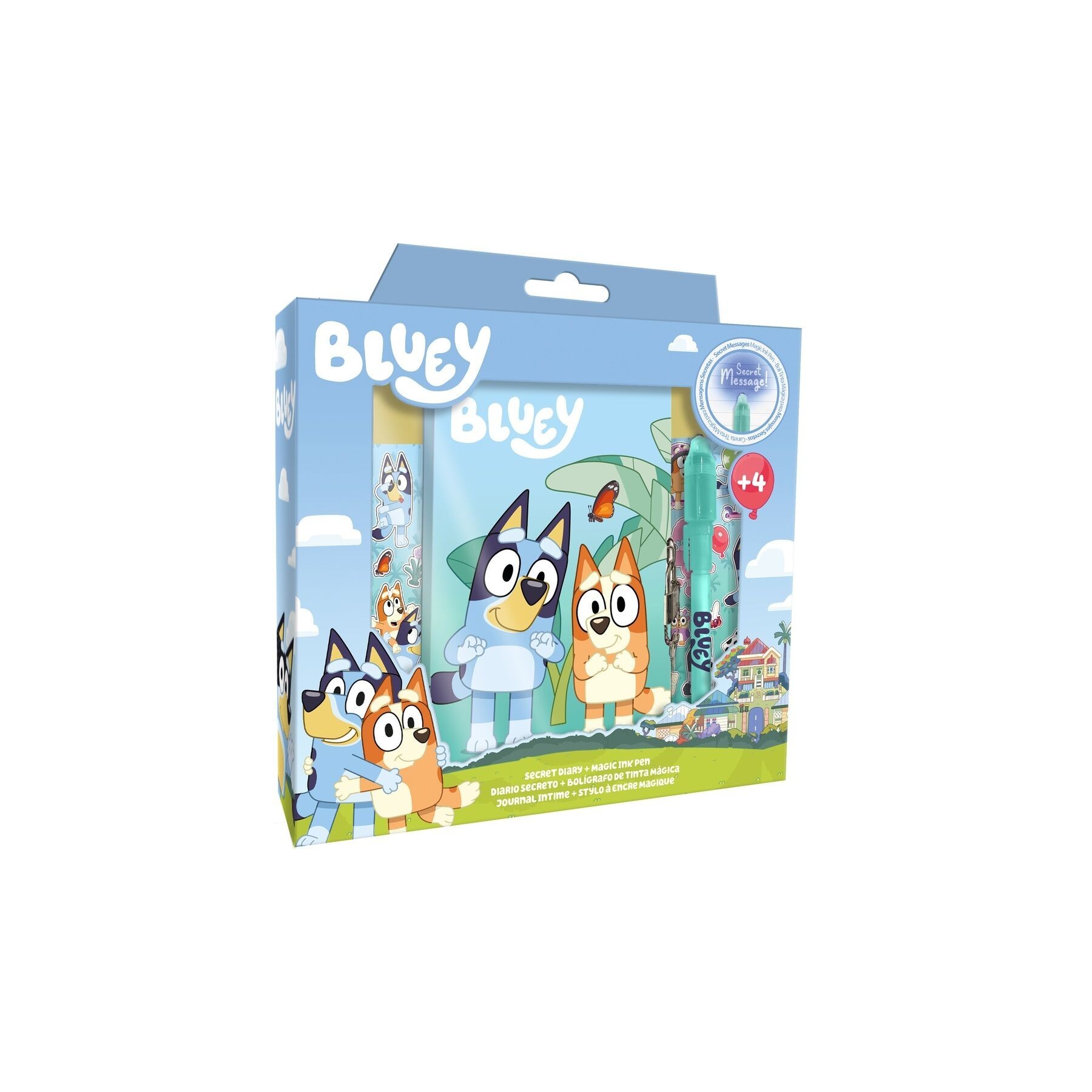 Diario + Boligrafo Magico Bluey