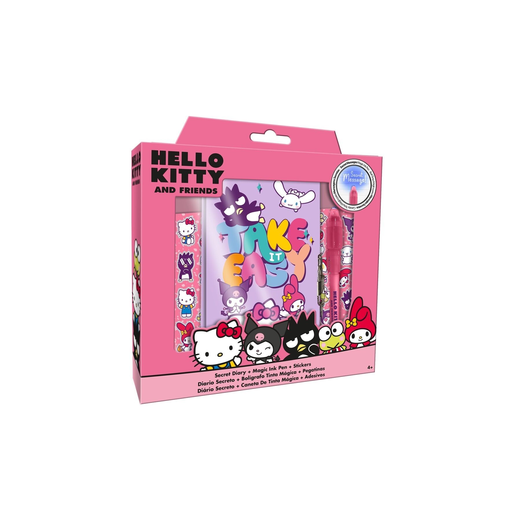Diario + Boligrafo Magico Hello Kitty And Friends