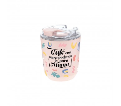 Vaso Termico Cafe Con Superpoderes Para Mama 280Ml