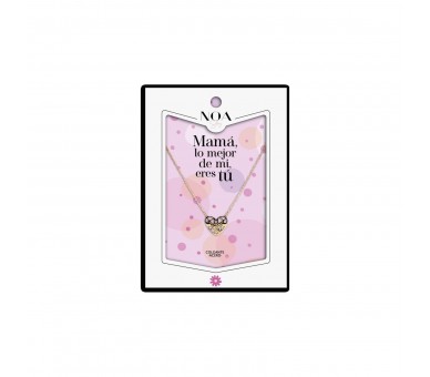 Colgante Corazon Mama Acero Dorado - Mama Lo Mejor De Mi Vid