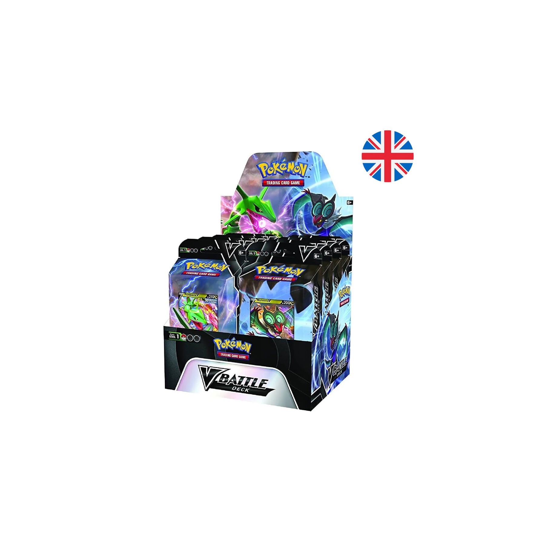 Baraja juego cartas coleccionables Rayquaza Noivern Pokemon ingles surtido