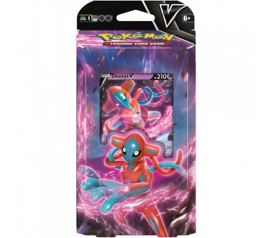 V Battle Deck juego cartas coleccionables Deoxys vs Zeraora Pokemon ingles