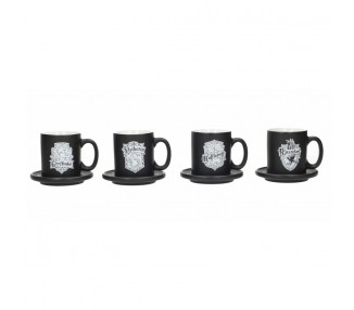 Set mini tazas espresso emblemas Harry Potter