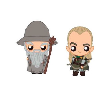 Set 2 figuras Pokis Gandalf & Legolas El Señor de los Anillos