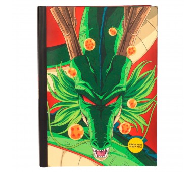 Cuaderno A5 Shenron Dragon Ball luces