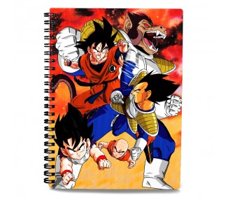 Cuaderno A4 Goku vs Vegeta Dragon Ball Z