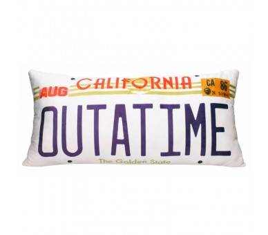 Cojin matricula Out at Time Regreso al Futuro