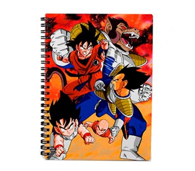 Cuaderno 3D Dragon Ball Z surtido