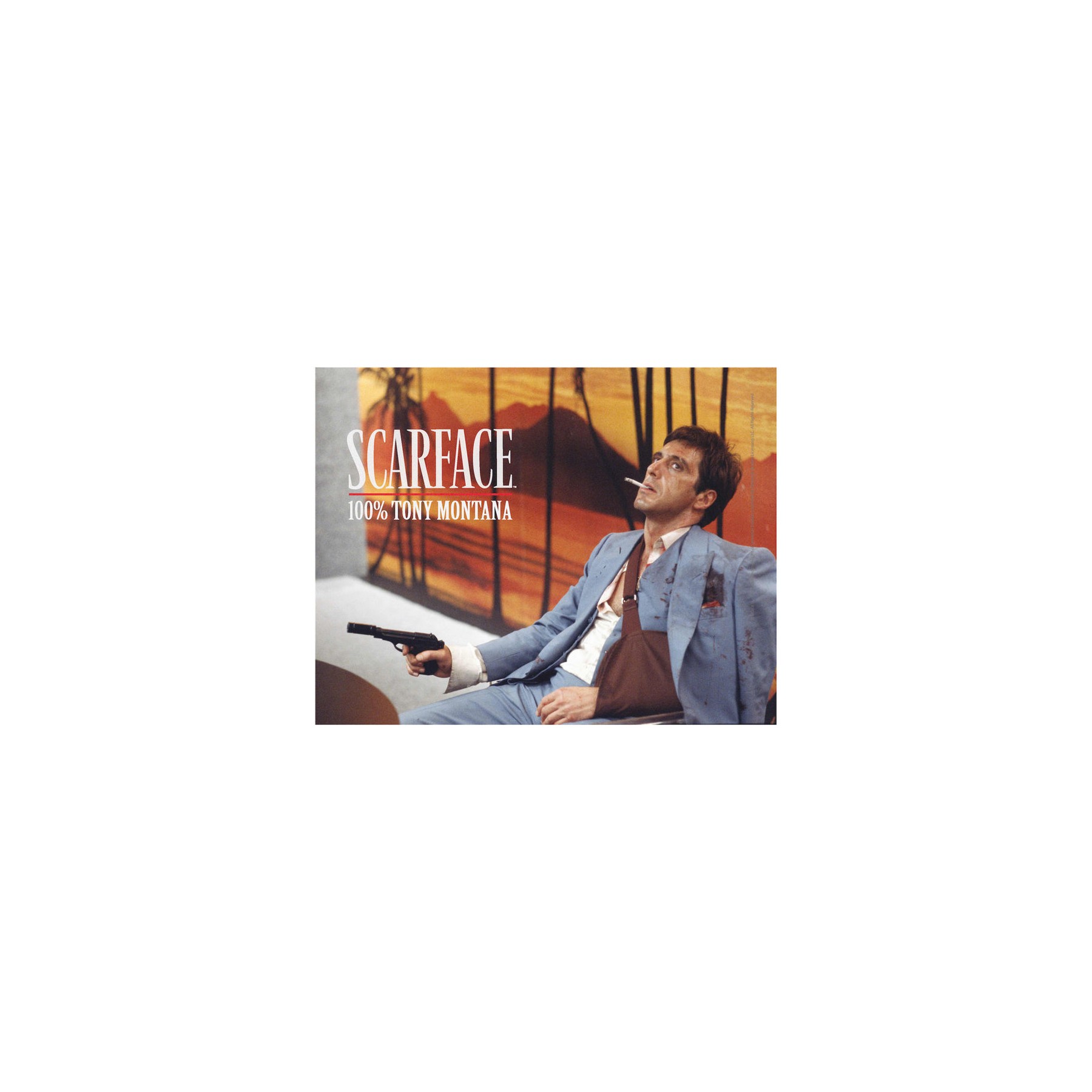 Poster cristal Tony Montana Scarface