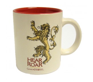 Taza ceramica Lannister Juego de Tronos roja