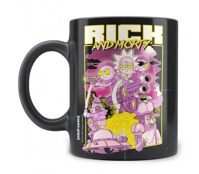 Taza Retro Poster Rick and Morty