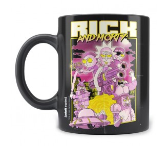 Taza Retro Poster Rick and Morty