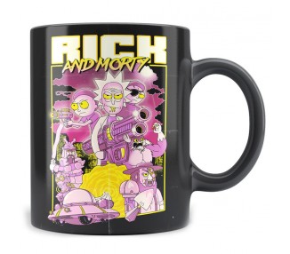 Taza Retro Poster Rick and Morty