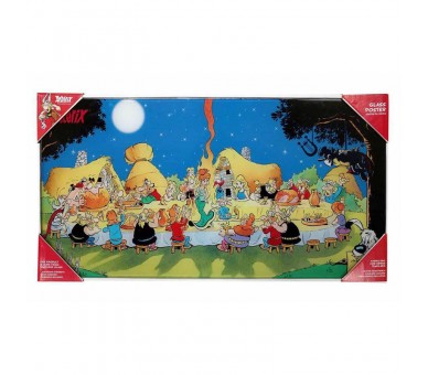 Poster cristal Asterix banquete