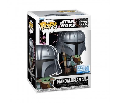 Figura POP Star Wars Impressions  Mandalorian with Grogu Exclusive