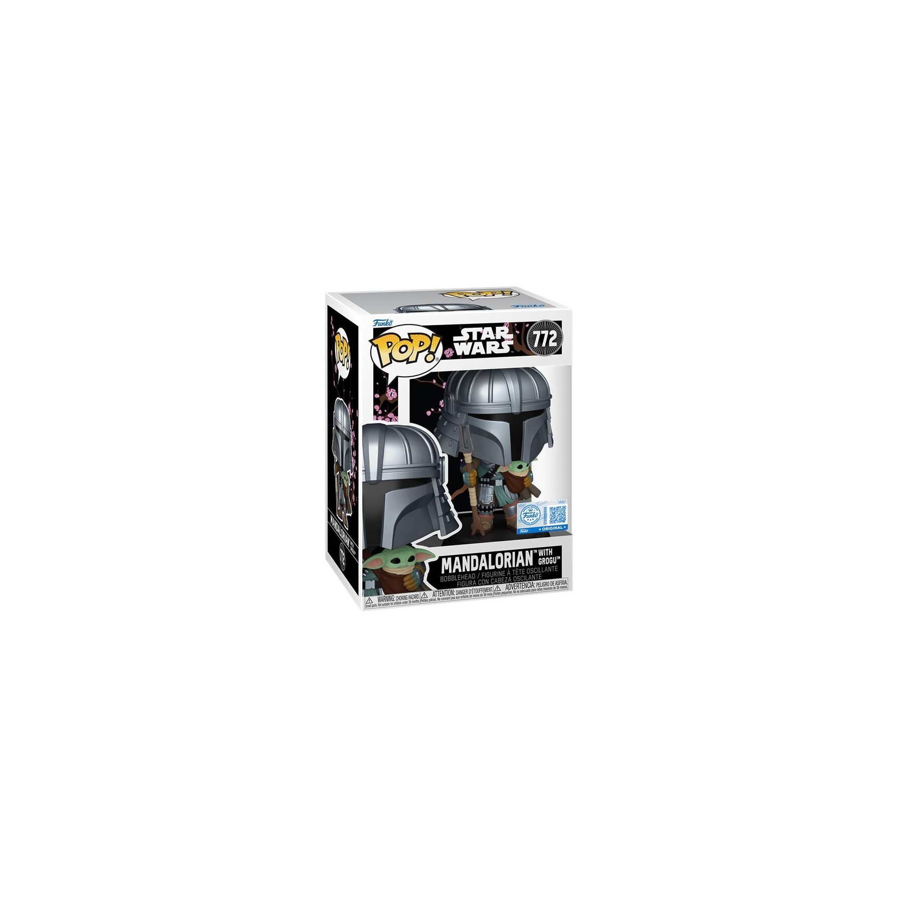 Figura POP Star Wars Impressions  Mandalorian with Grogu Exclusive