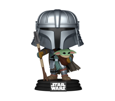 Figura POP Star Wars Impressions  Mandalorian with Grogu Exclusive