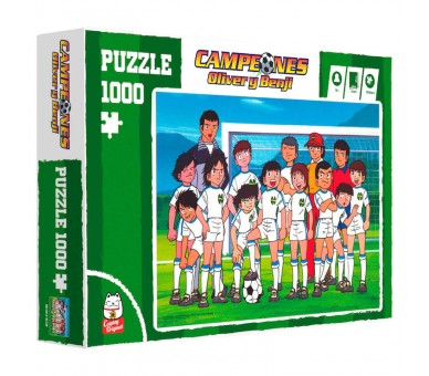 Puzzle Foto Equipo Campeones Oliver y Benji 1000pzs