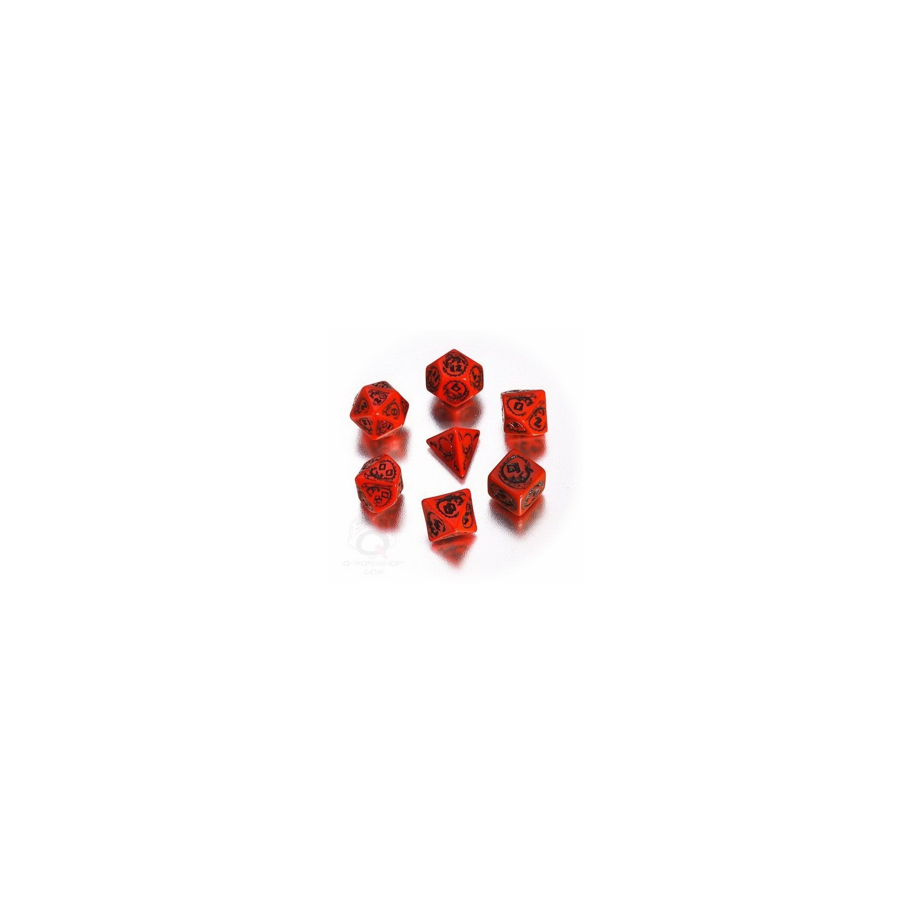Qw Dados Set Dragones Rojo (7)