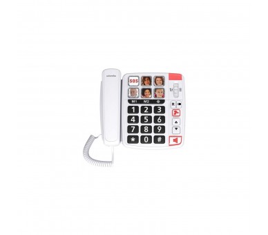 Teléfono Fijo Senior Con Cable Xtra1110 Blanco Swissvoice
