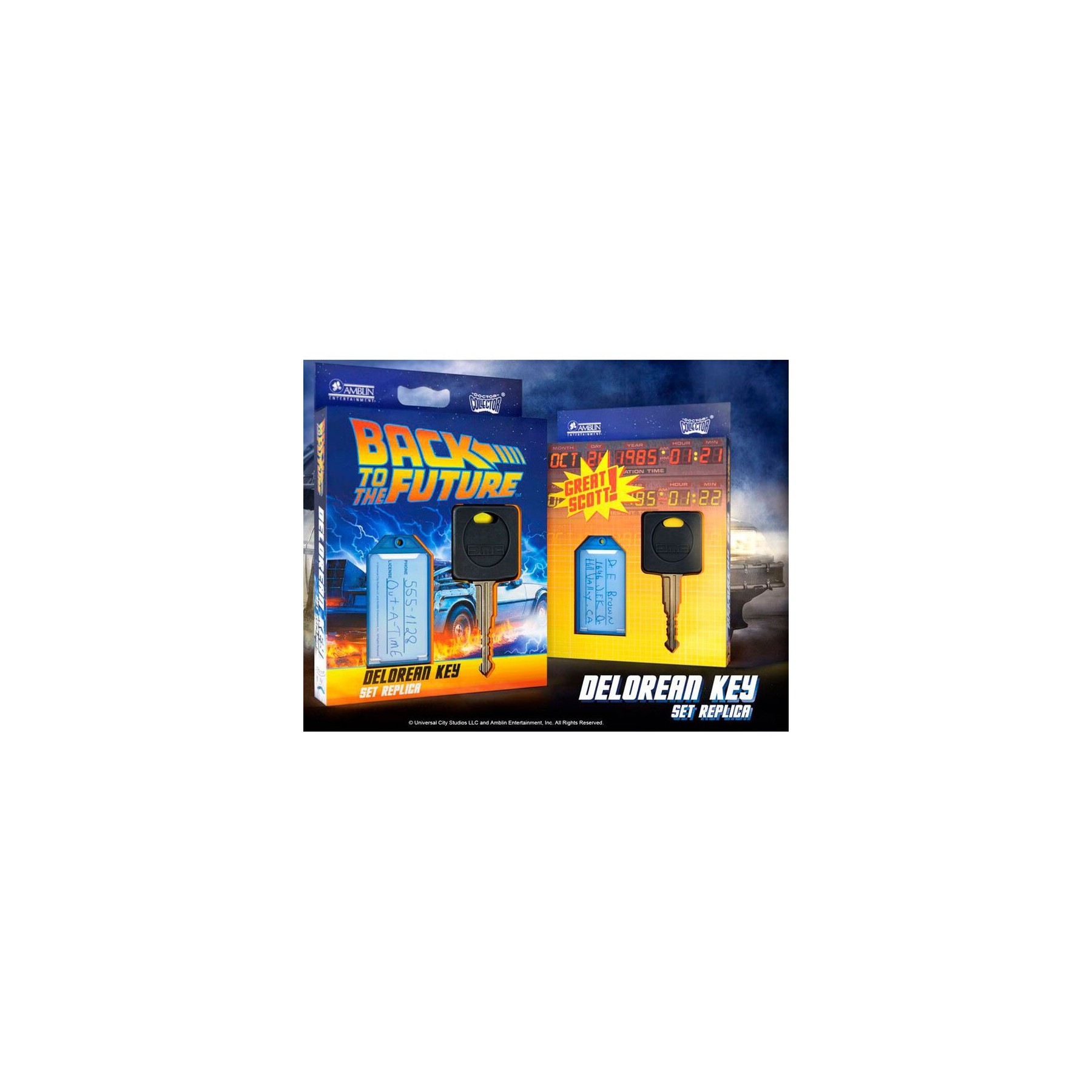 Replica Llave Delorean Regreso Al Futuro