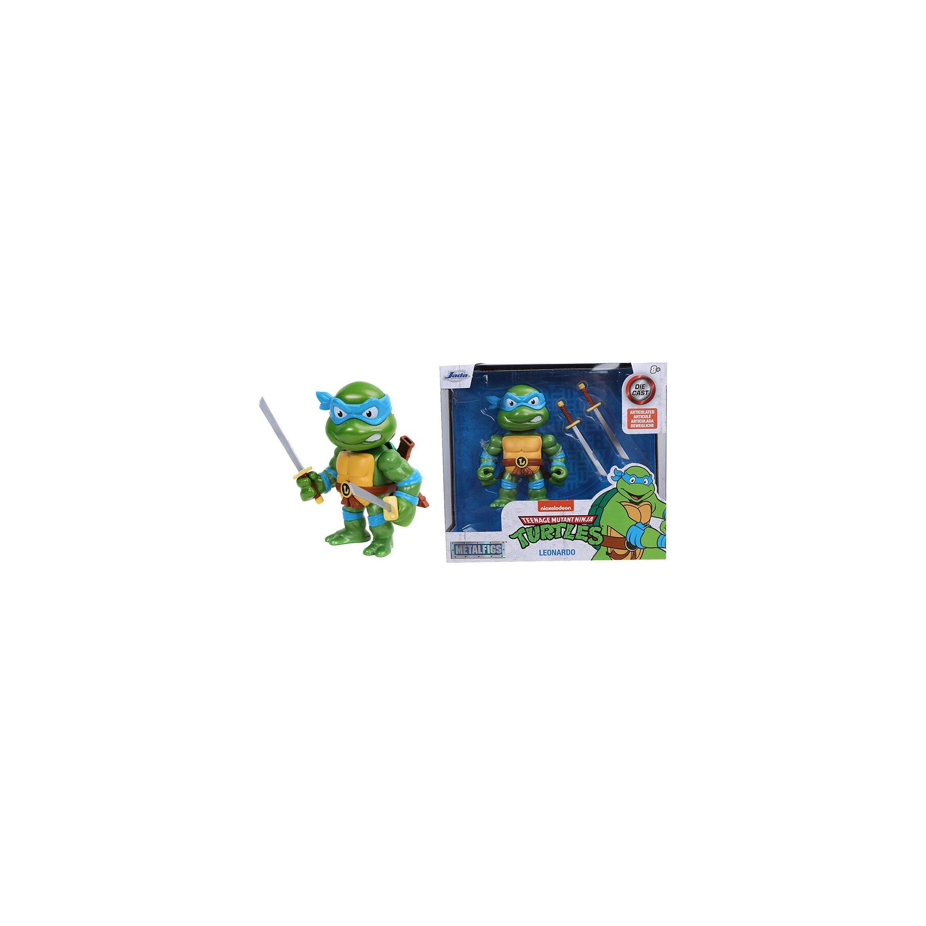 Figura Metalfigs Leonardo Tortugas Ninja 10Cm