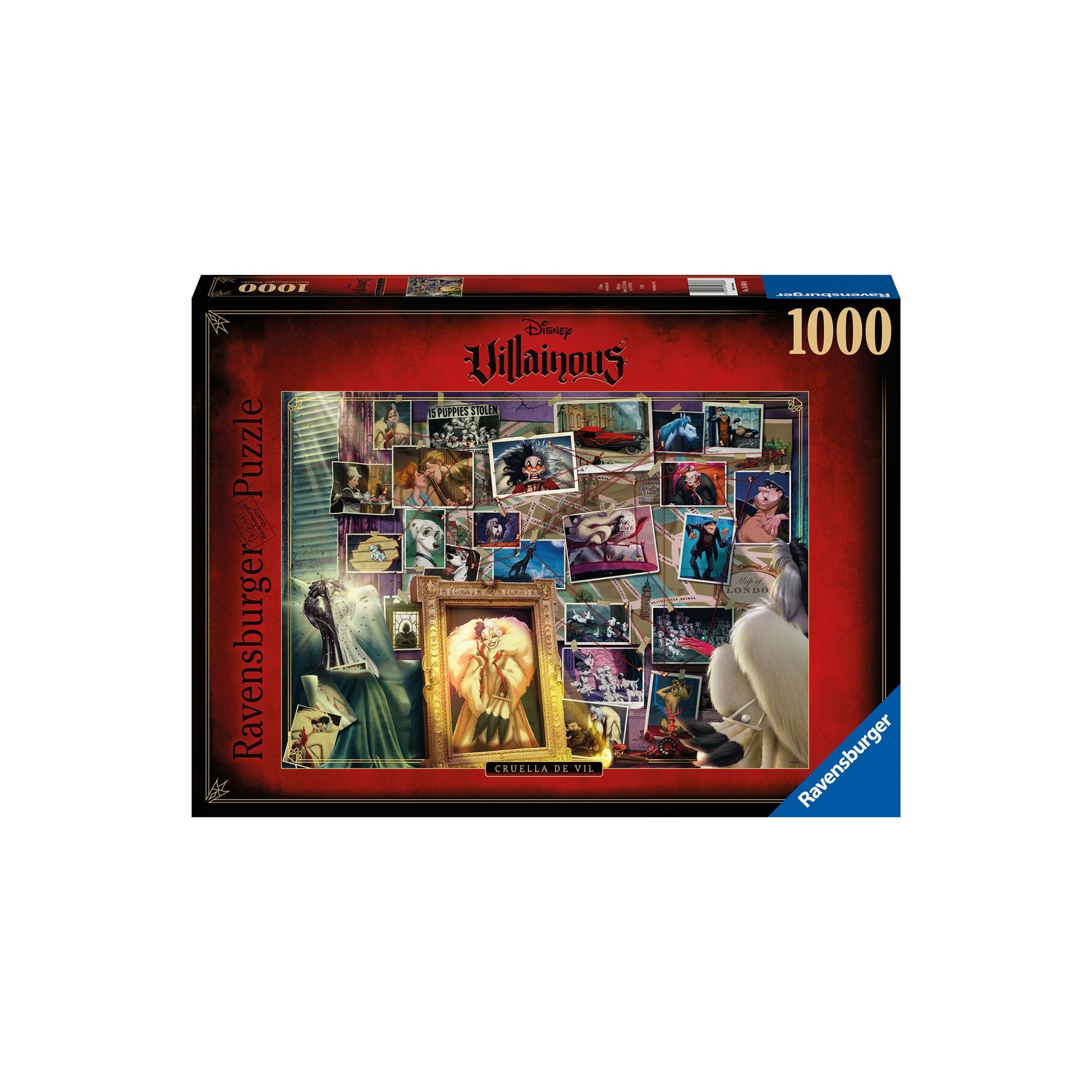 Puzle 1000 Disney Villanos Cruela