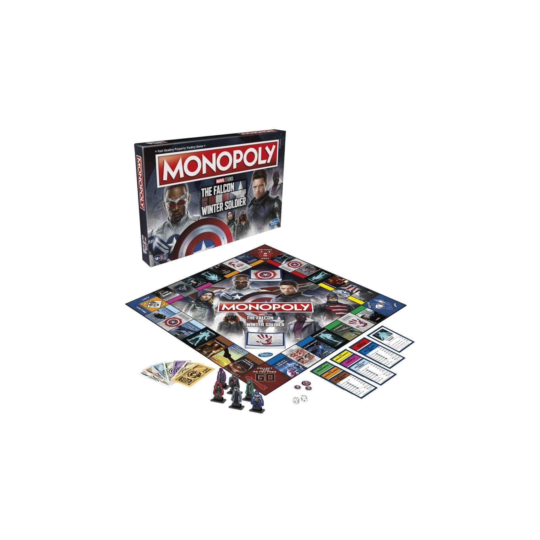 Hasbro Monopoly Marvel Halcon Y Soldado Invierno