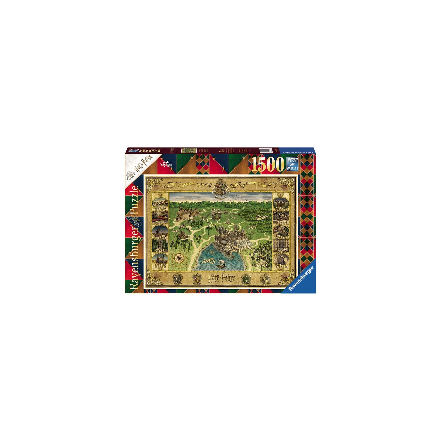 Puzle 1500 Harry Potter Mapa