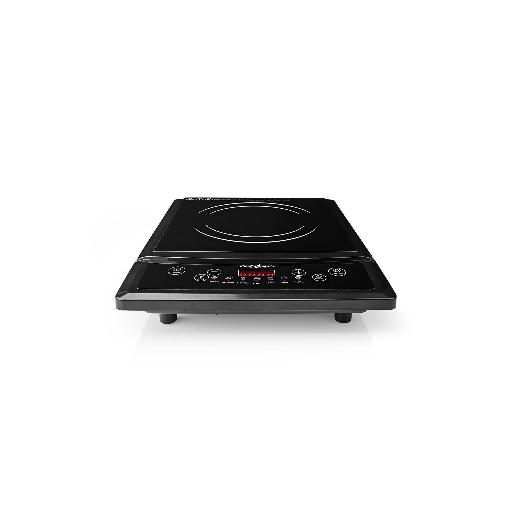 Nedis Cocina Induccion  2000W   Negro  Minutero  Accion Turb